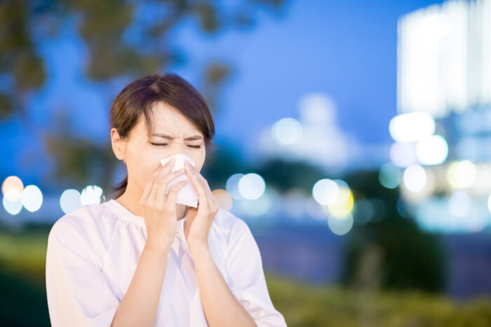 日暮れ過ぎのくしゃみ