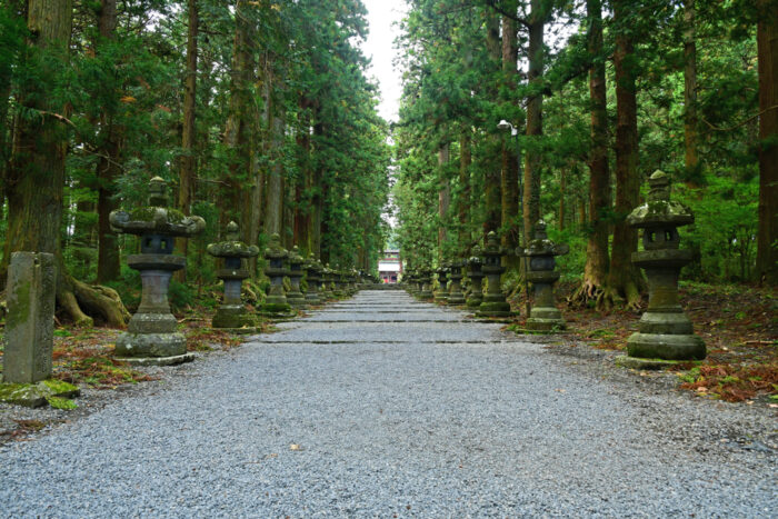 参道の橋ではなく真ん中を歩くこと